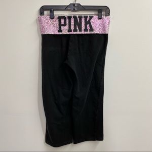 PINK Victoria's Secret Leopard Fold Over Yoga Pant